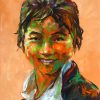 portrait 71 Vietnamese Acrylic on canvas by Artist Mai Huy Dung