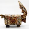 Prosperous Goat - Vietnamese Lacquer Artwork by Artist Nguyen Tan Phat