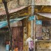 Serene Crossroad Watercolor Painting By Artist Duc Tien