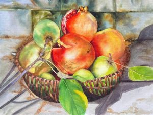 Berry Fruit - Watercolor Painting By Artist Thanh Ha