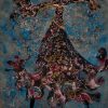Slim Dancer - Vietnamese Lacquer Painting by Artist Trieu Khac Tien