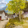 autumn in the mountain town