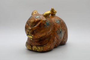 Little Tiger I - Vietnamese Lacquer Artworks by Artist Nguyen Tan Phat