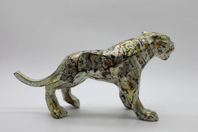 Tiger XX - Vietnamese Lacquer Artworks by Artist Nguyen Tan Phat