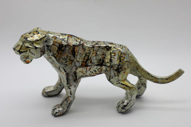 Tiger XX - Vietnamese Lacquer Artworks by Artist Nguyen Tan Phat