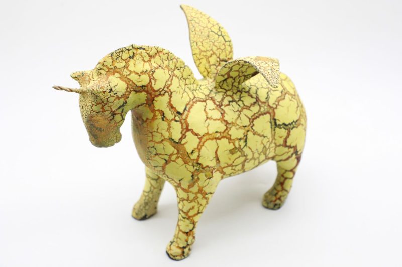 Unicorn Horse II - Vietnamese Lacquer Artwork by Artist Nguyen Tan Phat