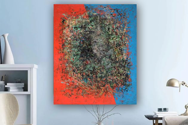 vietnamese abstract paintings in space