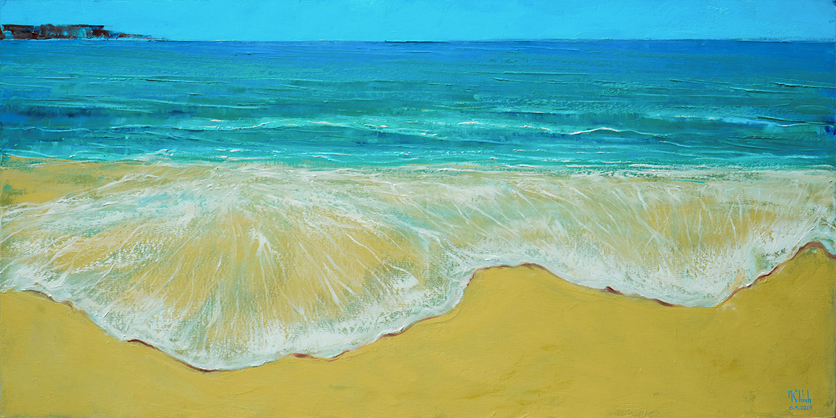 Dance Of The Waves - Vietnamese Oil Painting by Artist Minh Chinh
