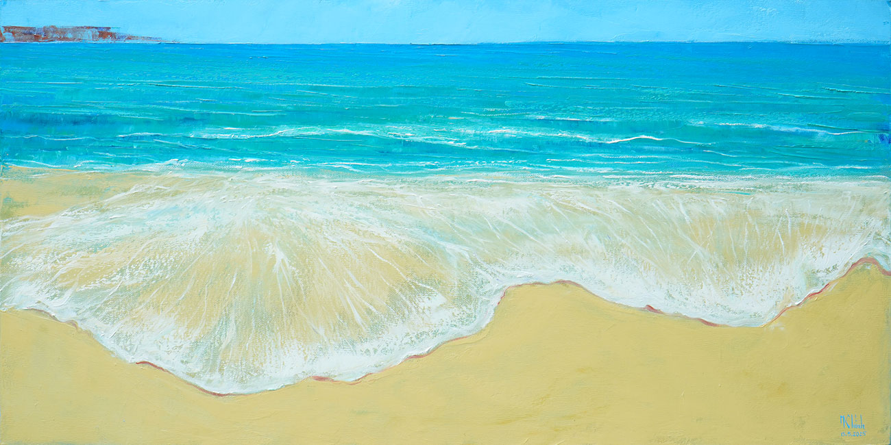 Dance Of The Waves - Vietnamese Oil Painting by Artist Minh Chinh