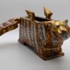Winged Tiger VI - Vietnamese Lacquer Artworks by Artist Nguyen Tan Phat